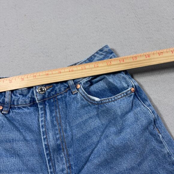 Almost Famous Jeans Women 5 High Rise Super Wide Baggy Leg Distressed Blue - Picture 9 of 12